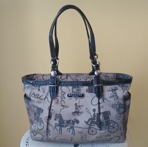 Coach horse and carriage handbag